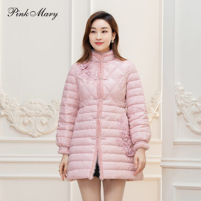 Pink Mary/粉红玛琍休闲百搭羽绒服PMALW7501