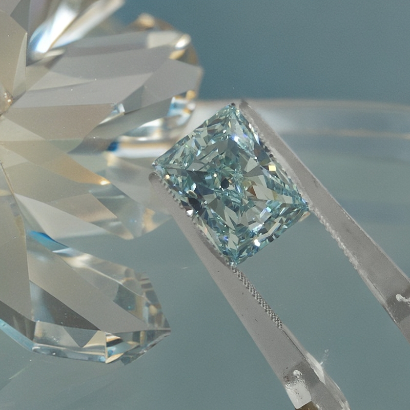 8×8-8×10直角-冰花切】美甲饰品裸钻高碳锆