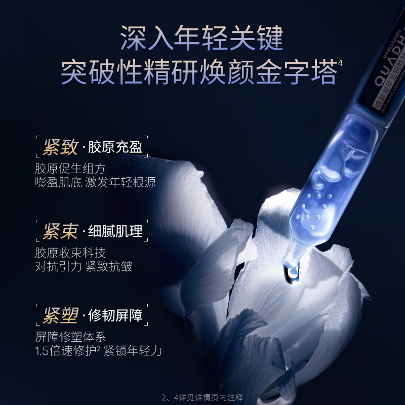 【主播推荐】夸迪焕颜凝萃蓝铜胜肽次抛精华液1.25ml*30支*2盒保湿