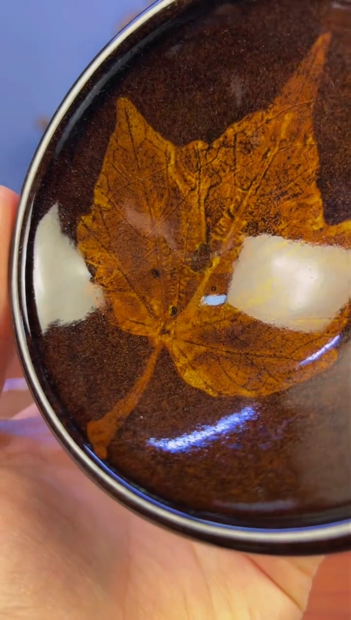 【闪购商品】瓷茶盏木叶