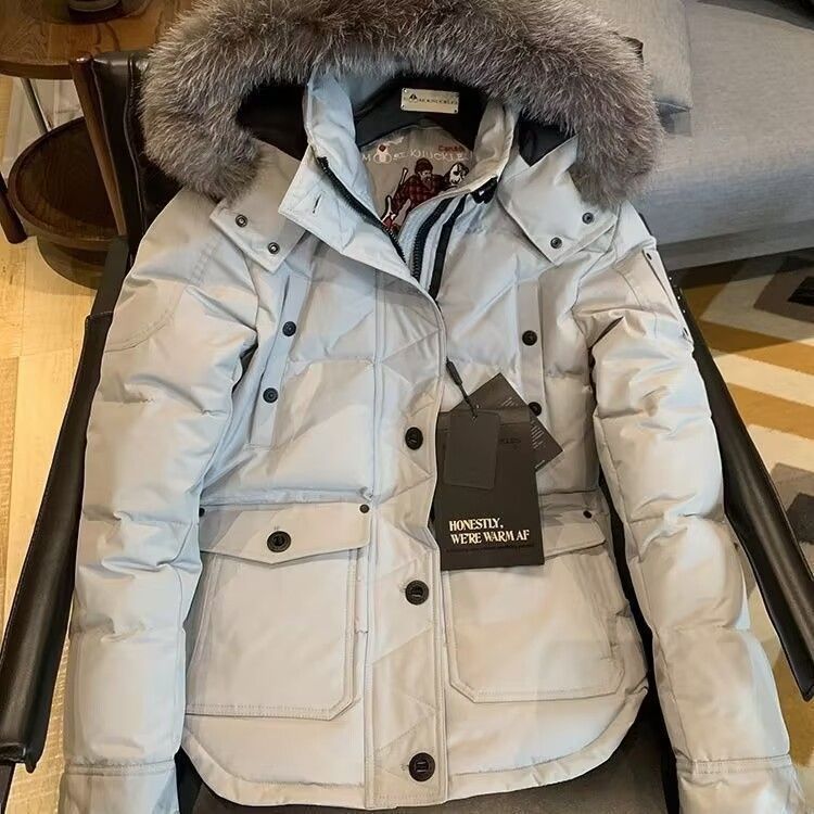 波司澄冬季新款毛领户外男女加厚鹅绒保暖羽绒服滑雪服外套