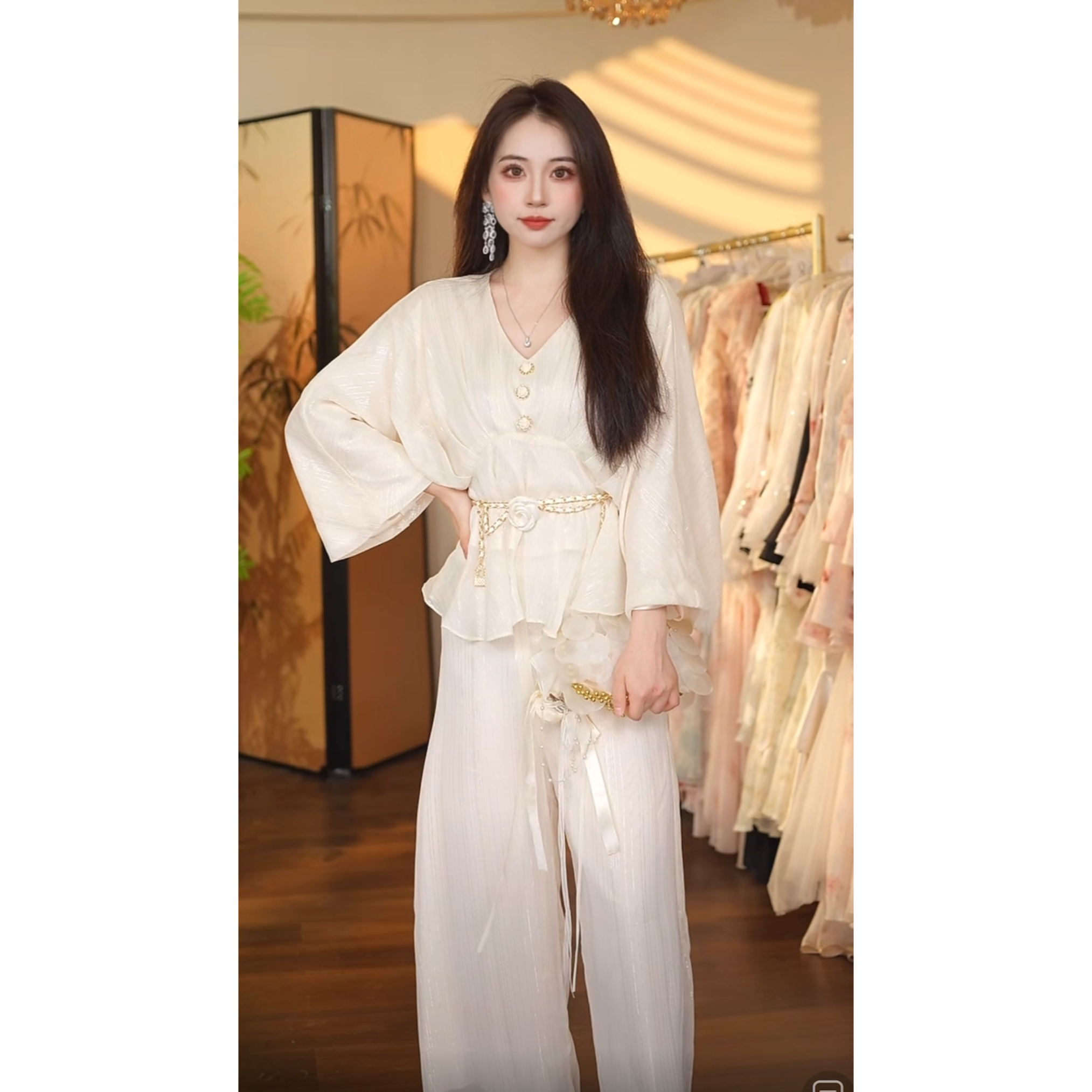 【瑞瑞定制】法式山茶花XY0060连衣裙-455