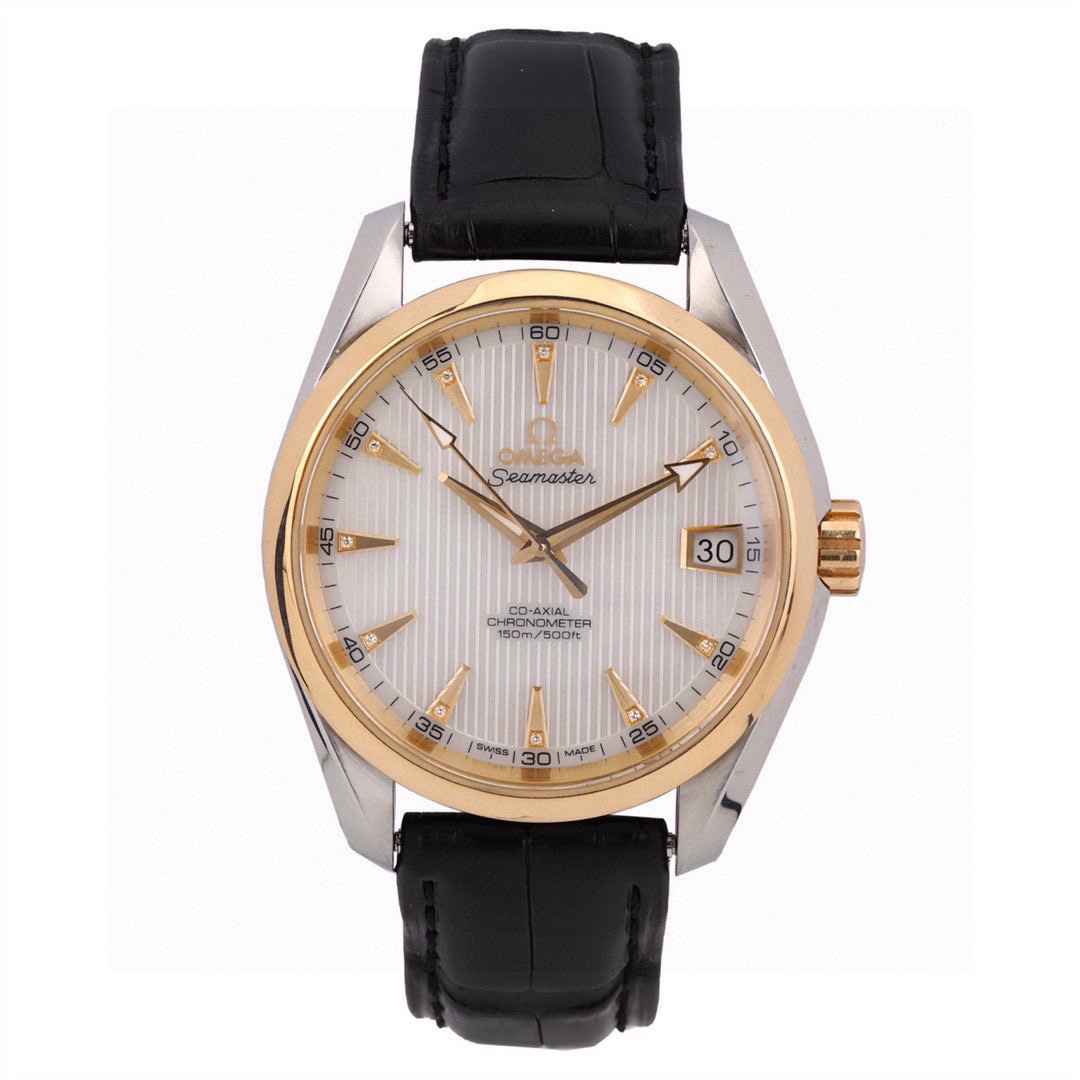 99新 Omega/欧米茄 海马系列男表/表径38.5MM/间金