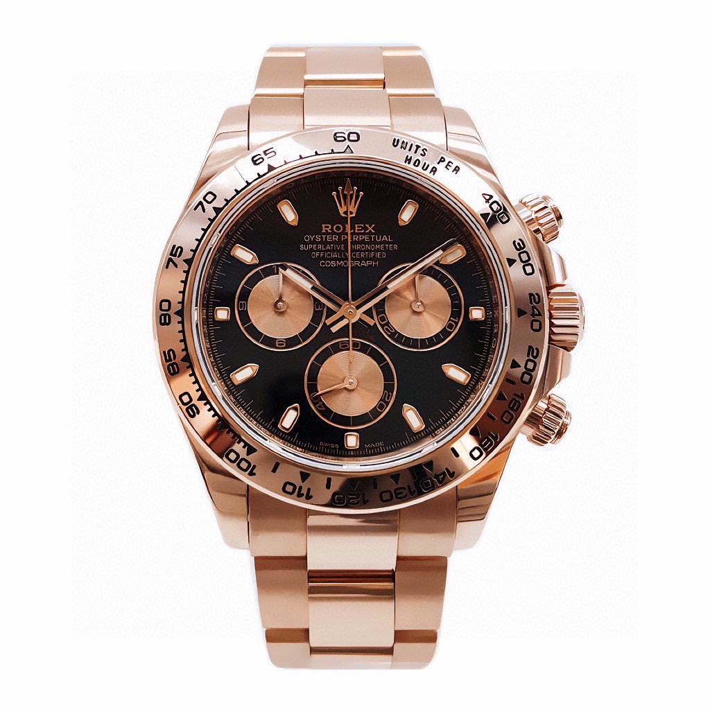 99新 Rolex/劳力士 迪通拿系列男表/表径40mm/玫瑰金/116505