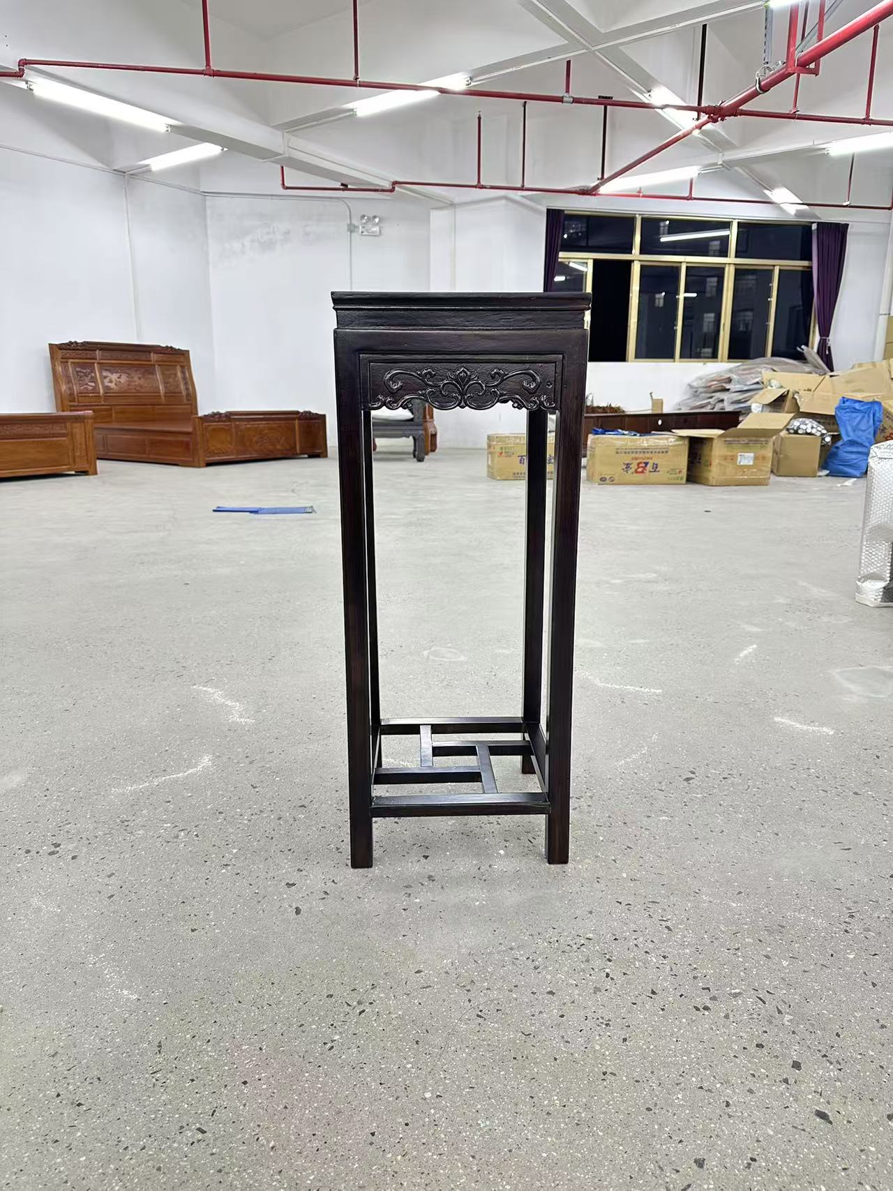 一川家居实木家具置物架花架新中式