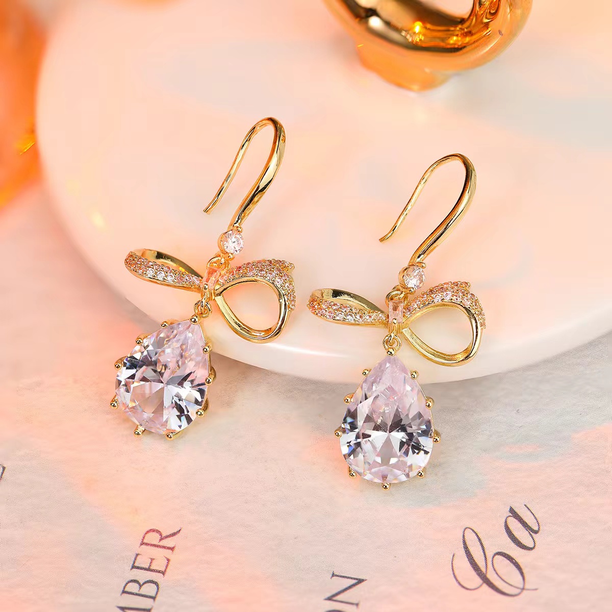 铜合金耳饰 时尚大气耳环气质百搭高级轻奢耳坠耳饰PT0083