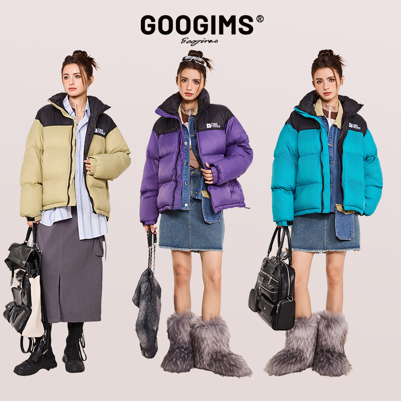 【匠音夫妇专属】GOOGIMS棉衣男女同款冬季高蓬松外套拼接棉服