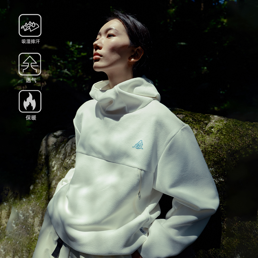 BENT IDEAADVENTURE连帽套头卫衣春秋男运动跑步休闲宽松户外外套