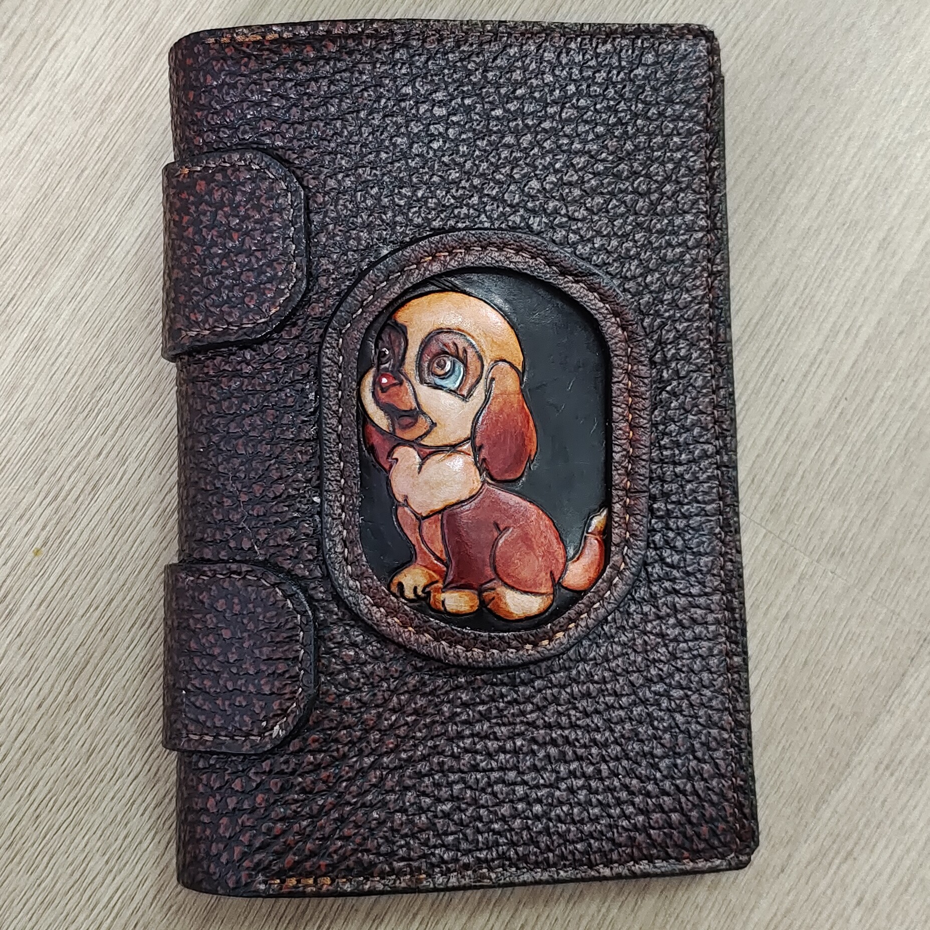 A6头层牛皮手帐本，➕皮雕工艺，纯手工制作