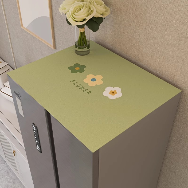 冰箱顶防尘垫盖布轻奢高档防油防水简约洗衣机盖垫床头柜盖布垫子