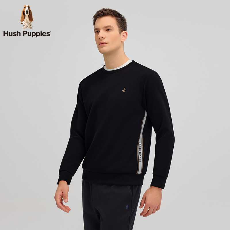 【棉感双面布】暇步士男装春季百搭休闲套头卫衣HSSQMC31CQ518