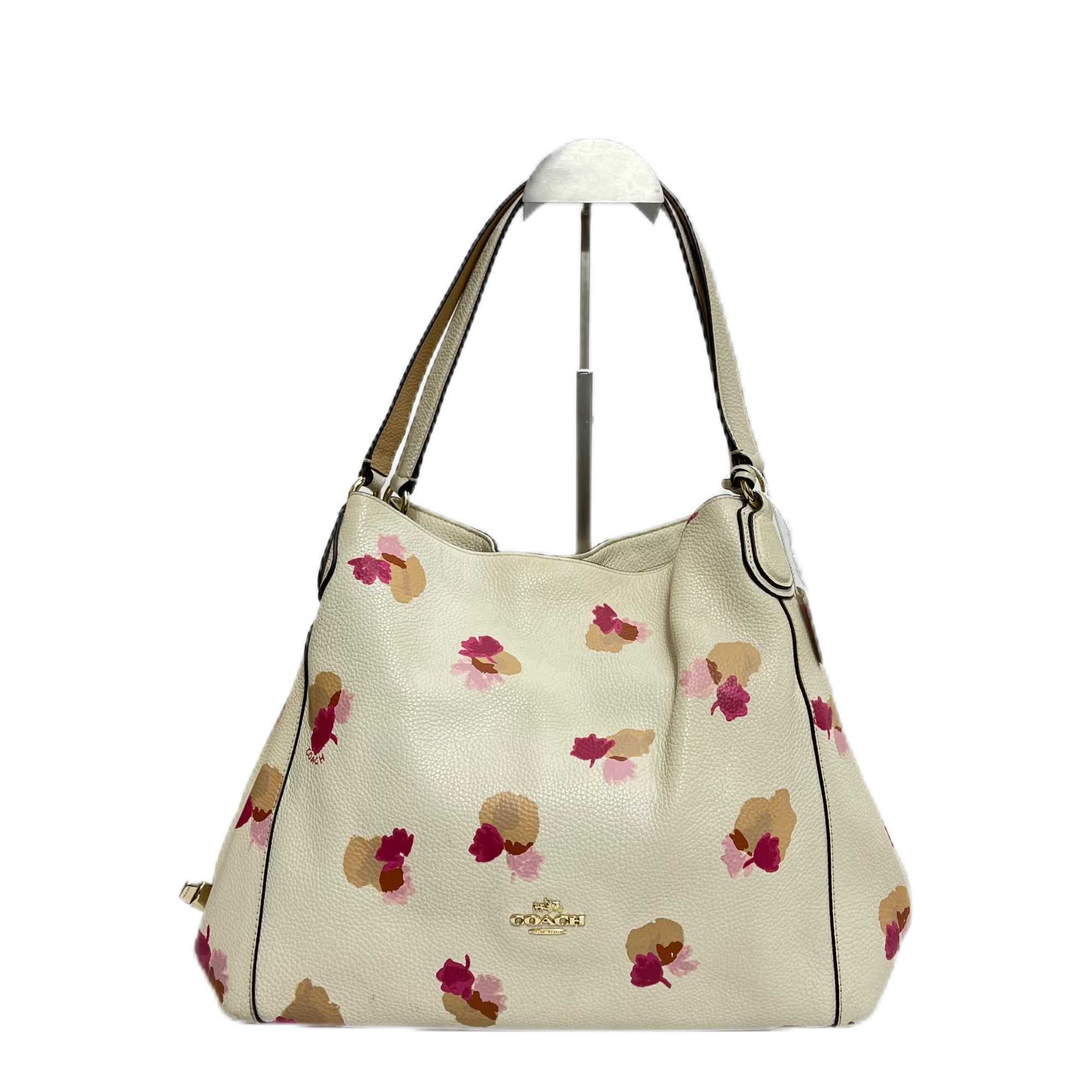 95新 COACH/蔻驰 白色印花单肩腋下包 AF-1861-B