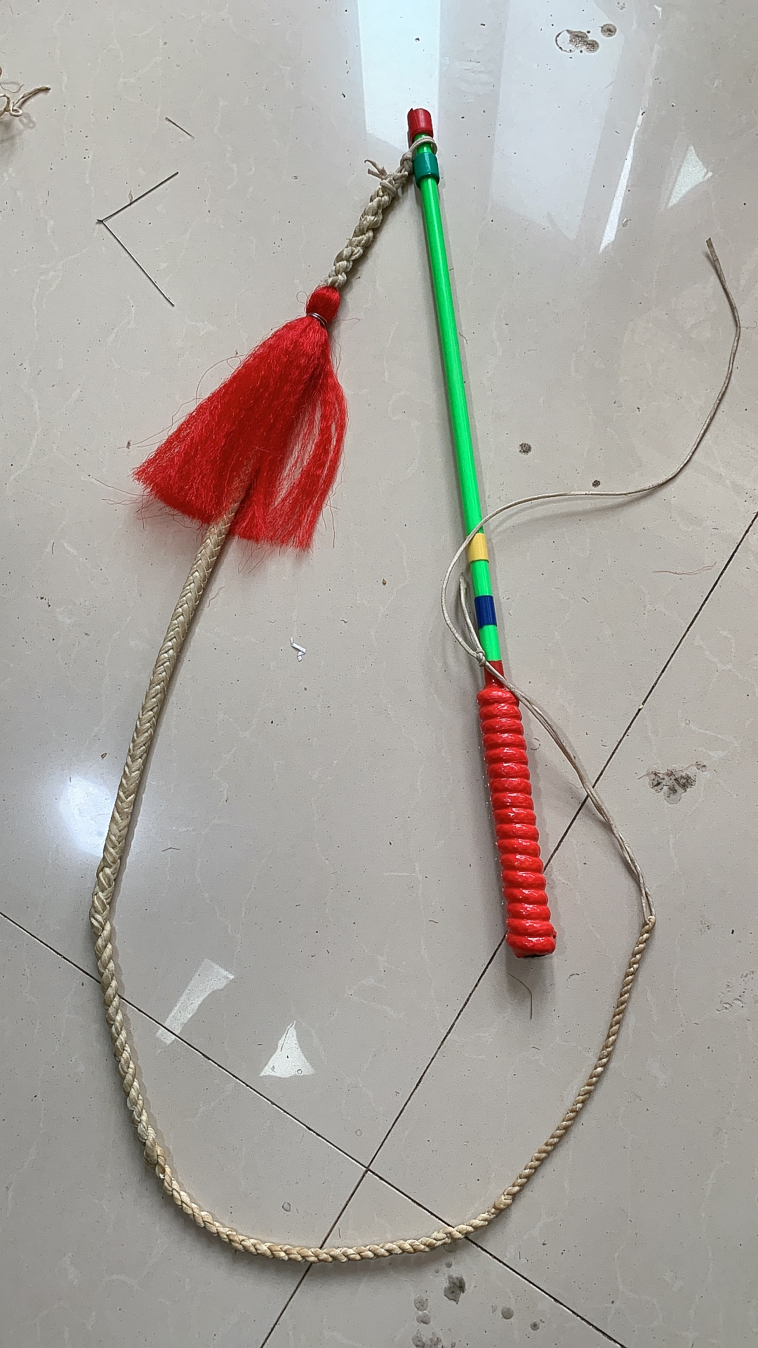 精品小编儿，50公分玻璃钢杆，搭配1米牛皮编儿