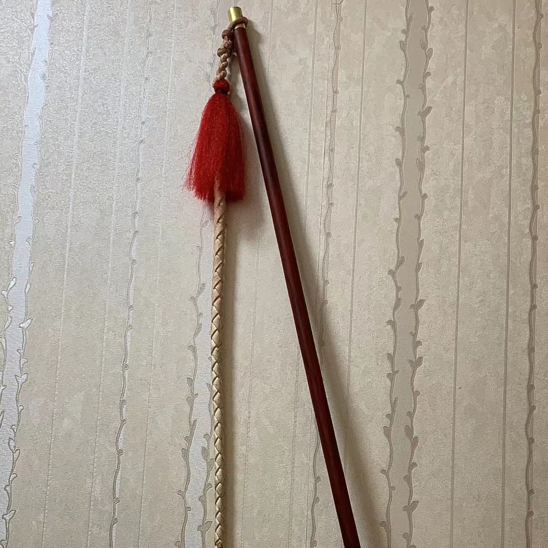 牛皮大八股1.3长配红花梨1米长杆