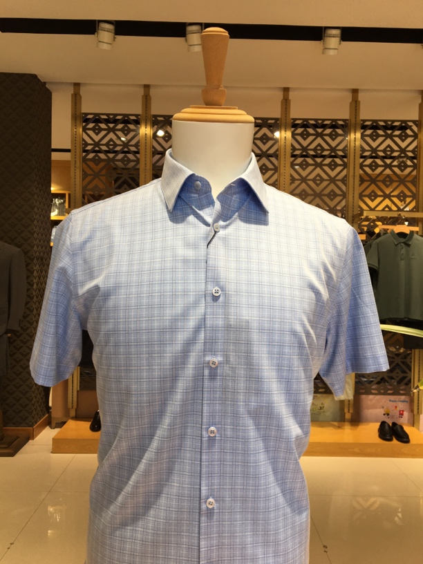 男士商务休闲格子衬衫,经典时尚