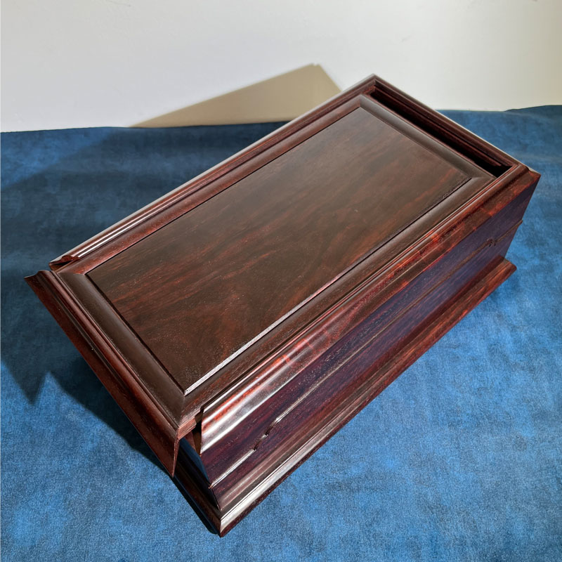 印度小叶紫檀机关盒古代首饰收纳盒高档精致红木榫卯珠宝手饰品盒