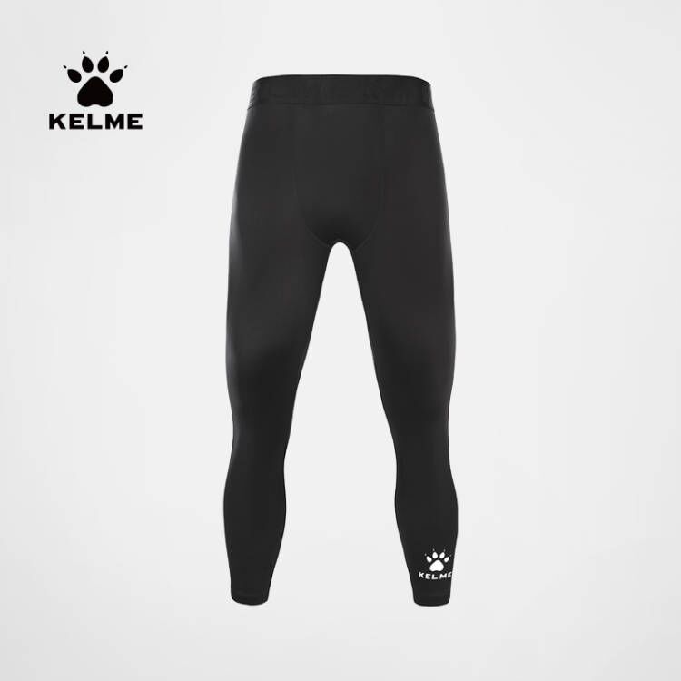 KELME【jq】卡尔美运动长裤男紧身裤弹力薄健身跑步七分裤打底速干