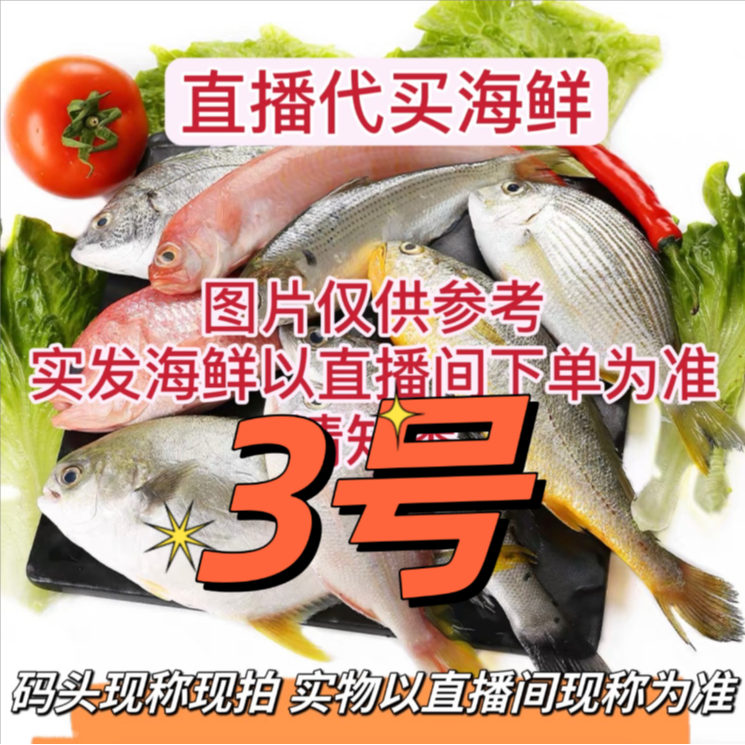 【阿荣】❸北海码头直播代买海鱼虾新鲜海捕（现拍现称 速冻锁鲜发货）