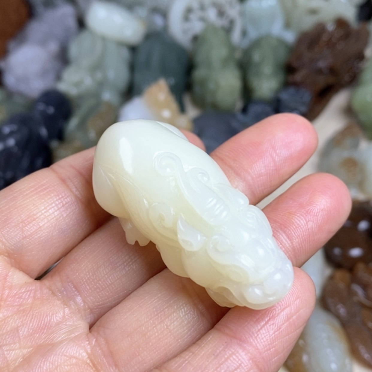 【闪购商品】和田玉挂件未镶嵌燕***客