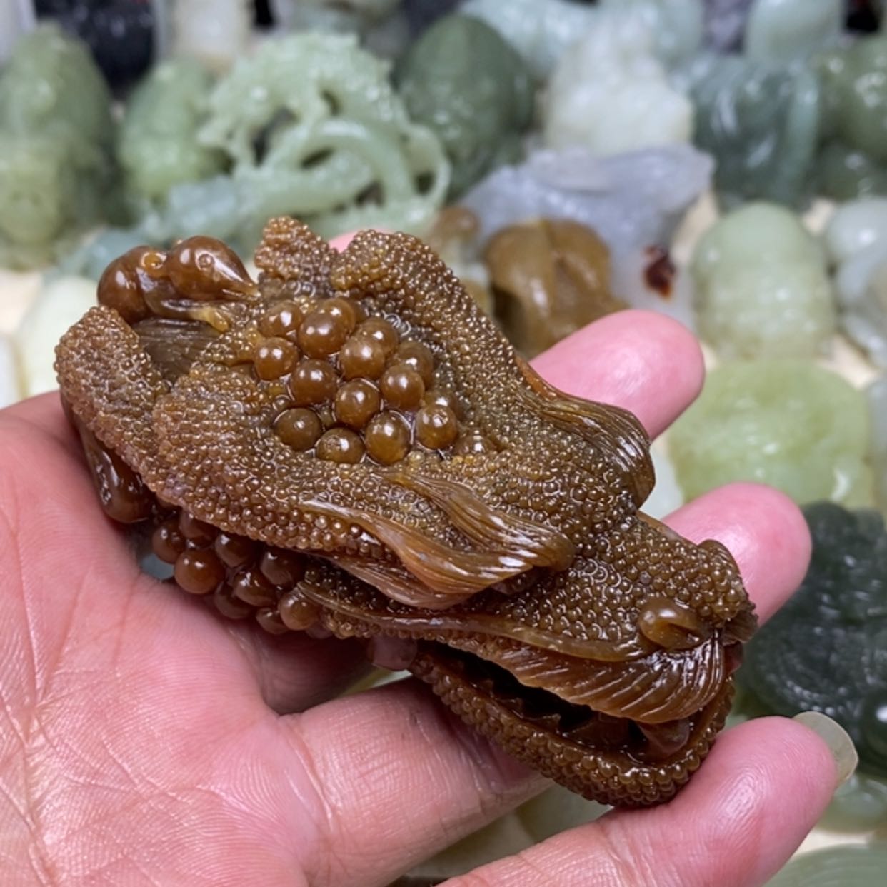 【闪购商品】和田玉把件未镶嵌音***咪