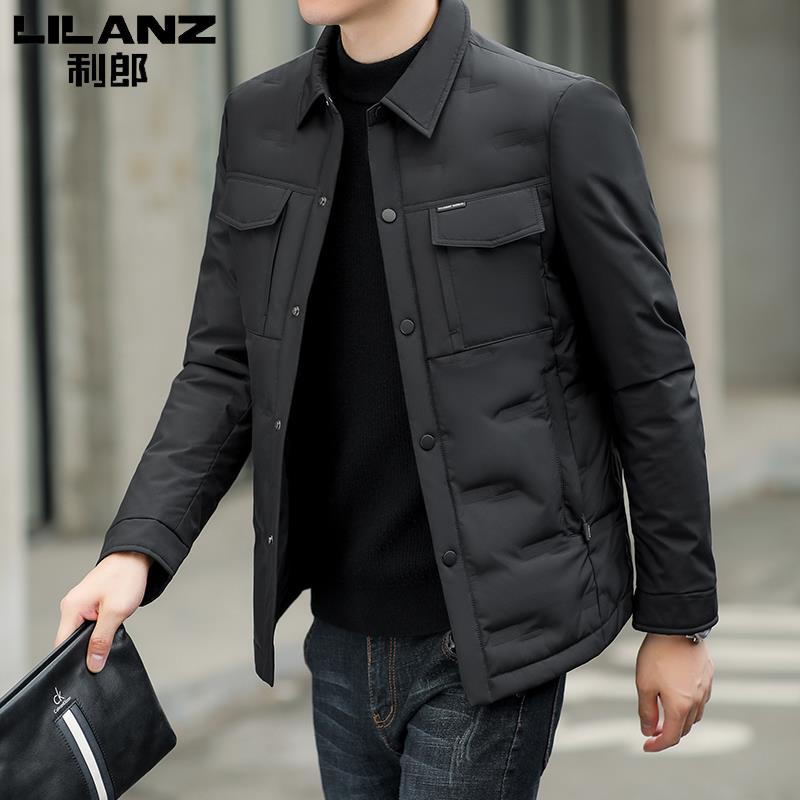 特价利郎男装羽绒服2023冬季新款商务休闲轻薄款保暖男士外