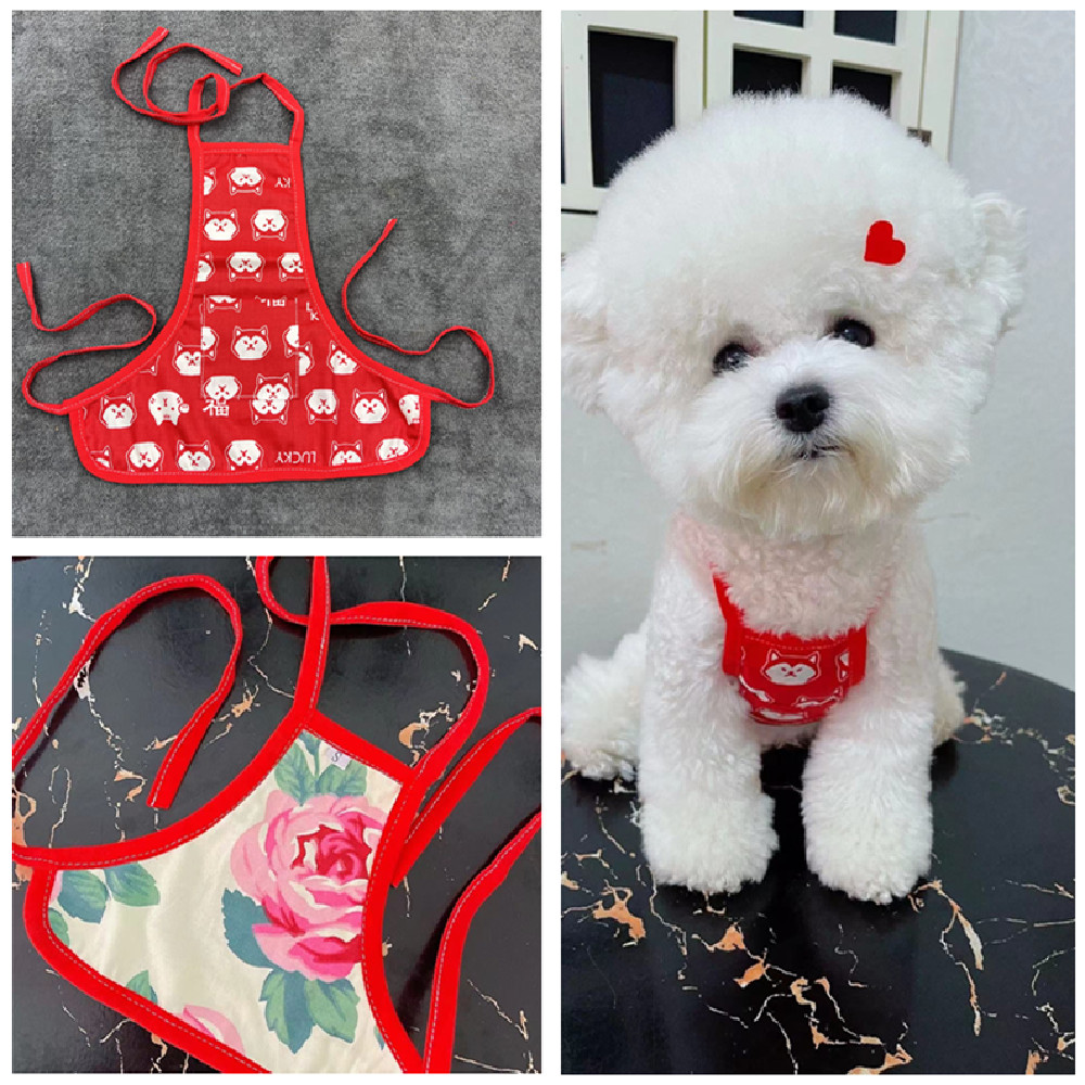 宠物猫咪狗狗通用红肚兜工作围裙款式花色