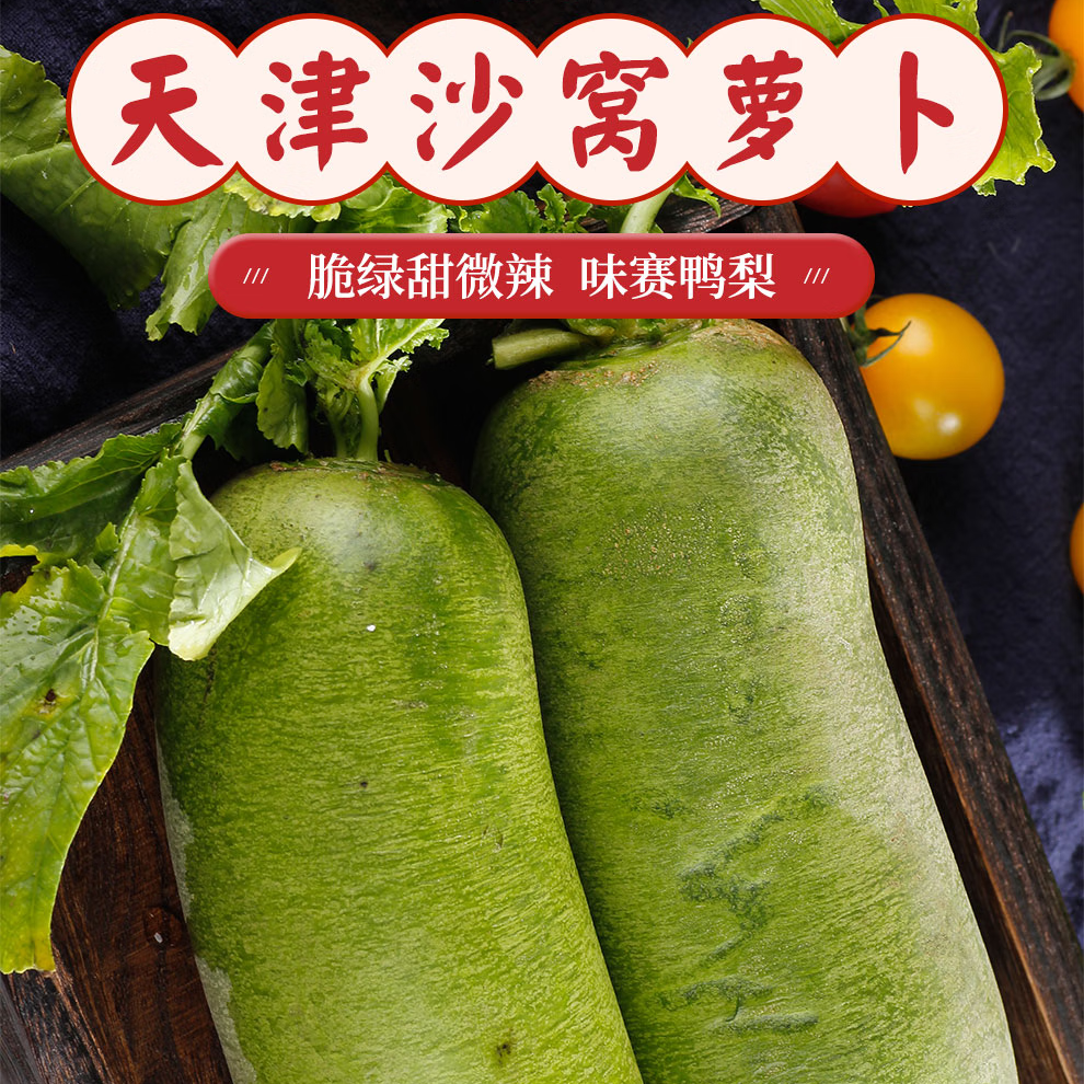 天津特产沙窝萝卜天花板天星二号金星酥脆甜水汽爆汁净重5/9