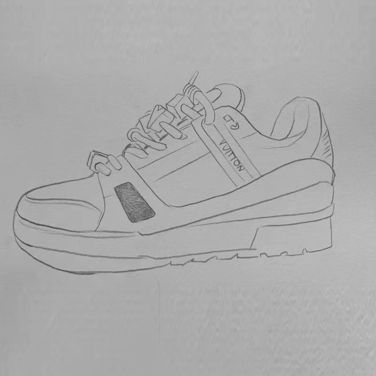 LV MED工厂胖丁鞋 高品质爆款空胶工艺男女款舒适防滑低帮休闲鞋