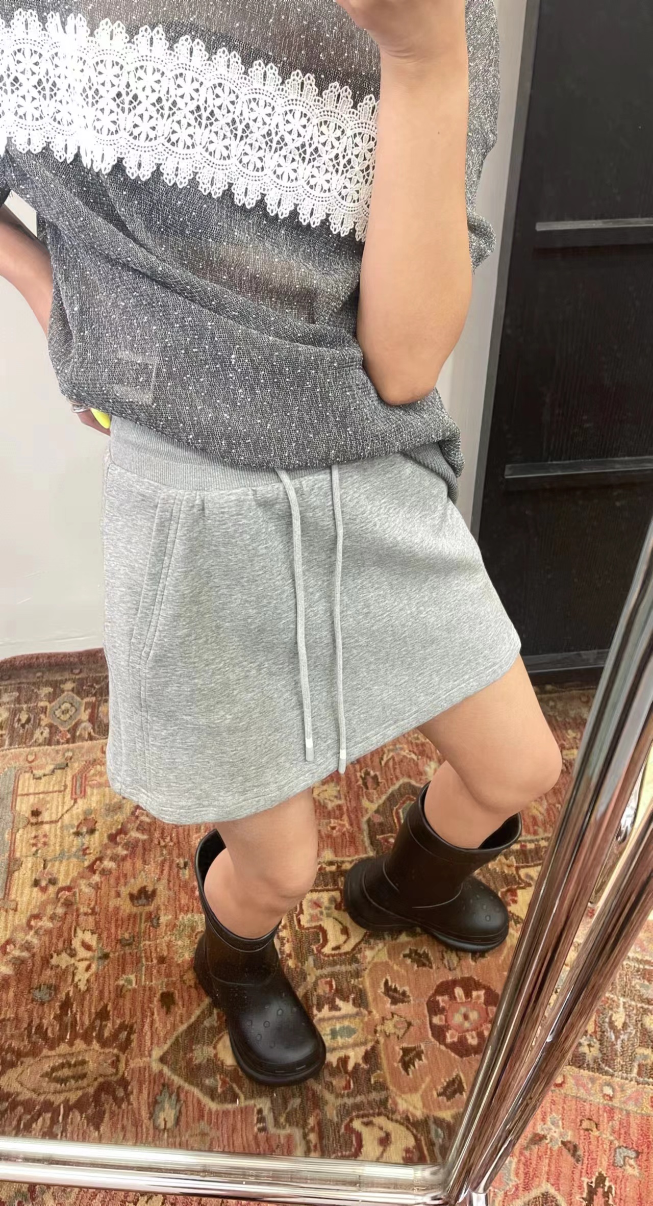 LYXZ夏季新品休闲百搭抽绳腰运动裙72155