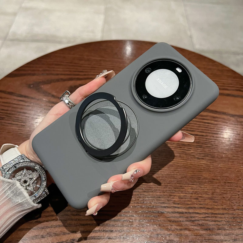 适用华为mate80promax液态硅胶pura80旋转磁吸支架全包防摔小米17