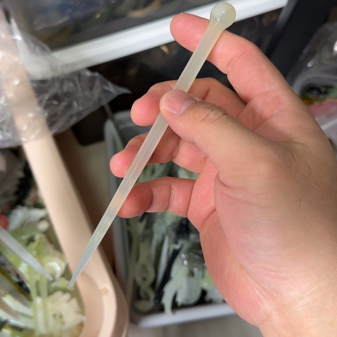 【闪购商品】岫玉发饰未镶嵌