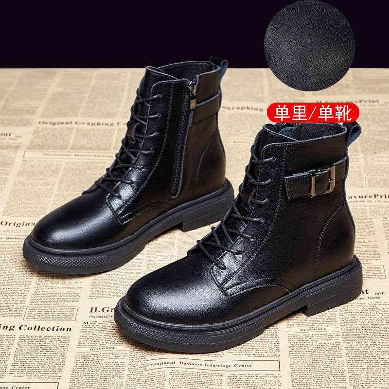 秋冬季回力休闲达夫尼马丁靴女英伦风2023新款秋冬网红保暖百搭机