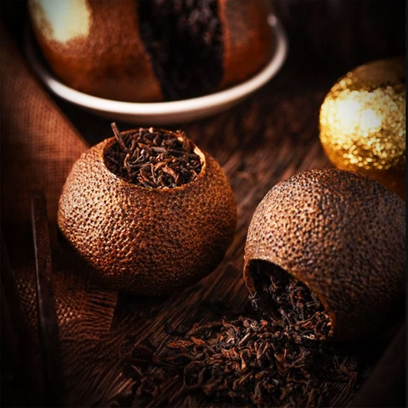 GRT-小青柑新会圈枝头采陈皮普洱熟茶