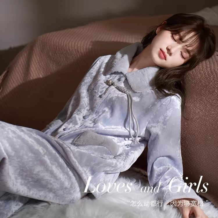 2024休闲春夏薄款夏季冰丝休闲秋冬薄款外穿短袖长袖简约家居服