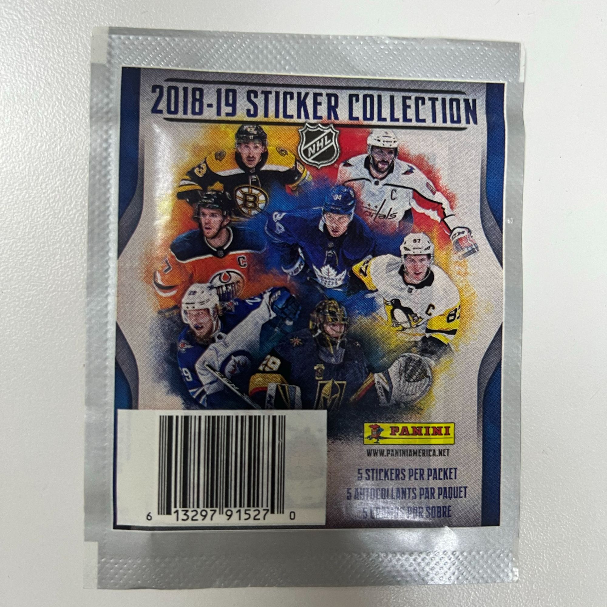 （3包 代拆） 2018 冰球 帕尼尼 球星卡 贴纸 球星卡 NHL 5张每包 