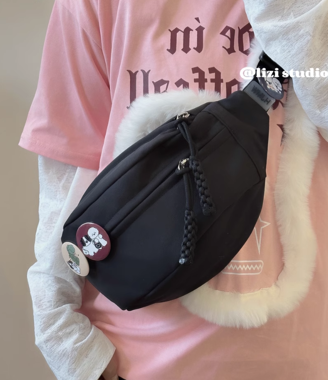 《臭皮匠专用链》接运动腰包时尚休闲百搭小包包日系韩版肩包时尚