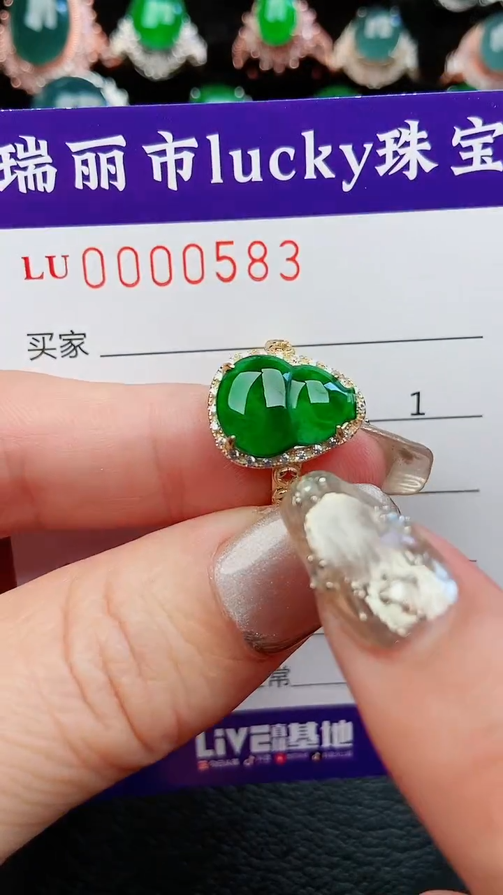 【闪购商品】翡翠颈饰银S925镶嵌583