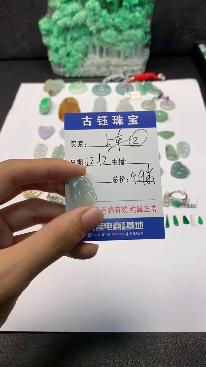 【闪购商品】翡翠颈饰未镶嵌如意