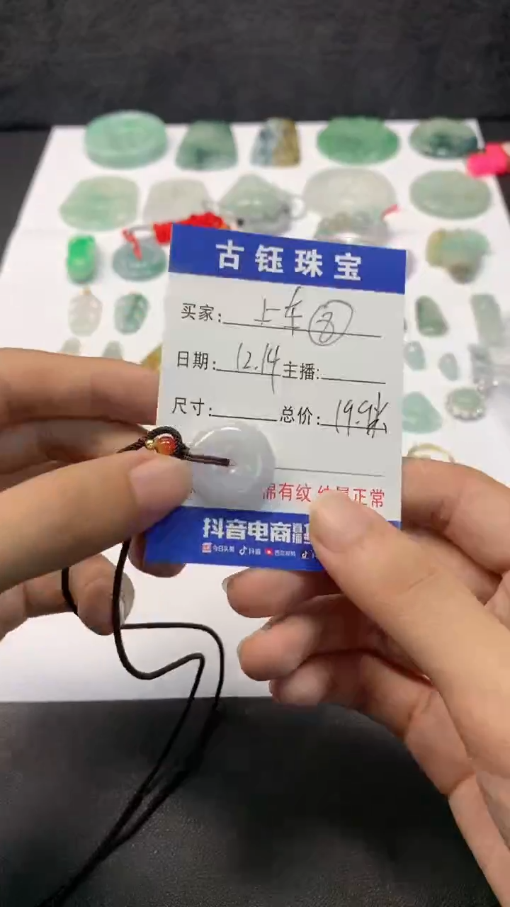 【闪购商品】翡翠颈饰未镶嵌平安扣