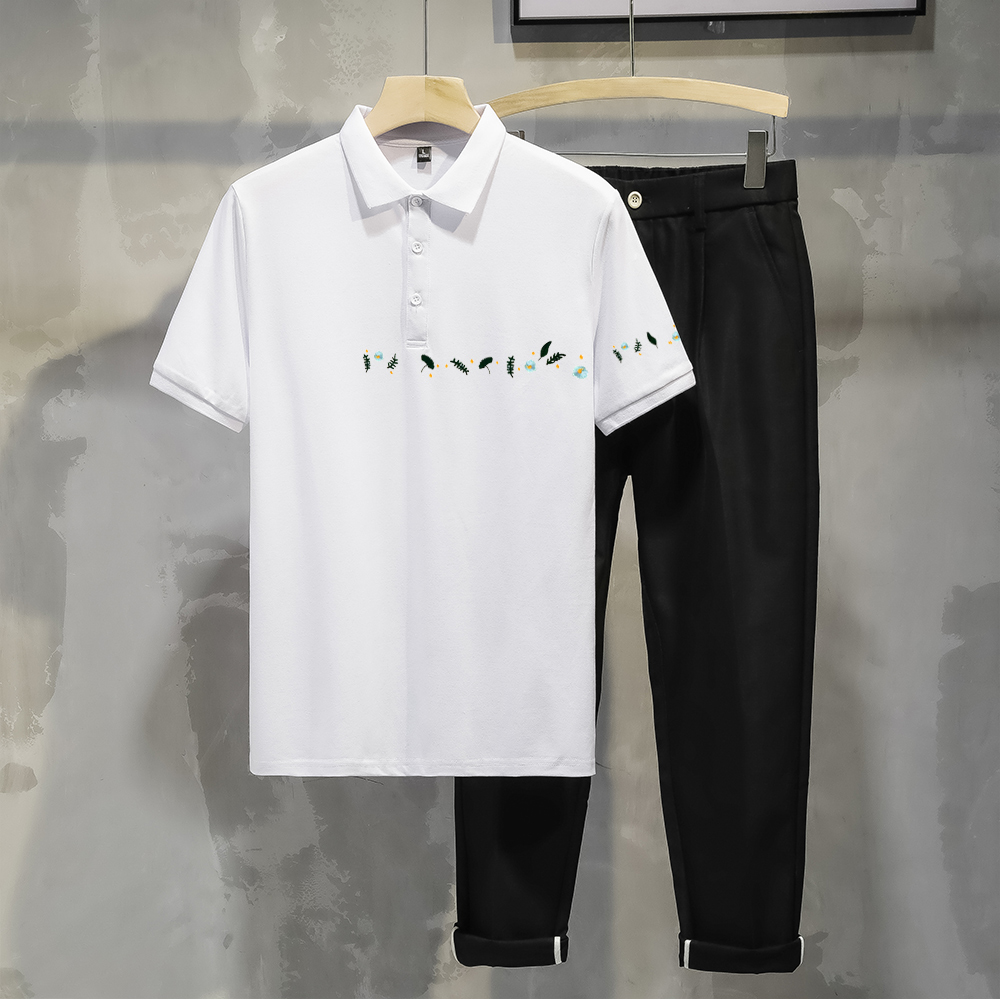 LZ2213新款夏季短袖男 POLO衫 森林休闲帅气时尚男士翻领百搭上衣