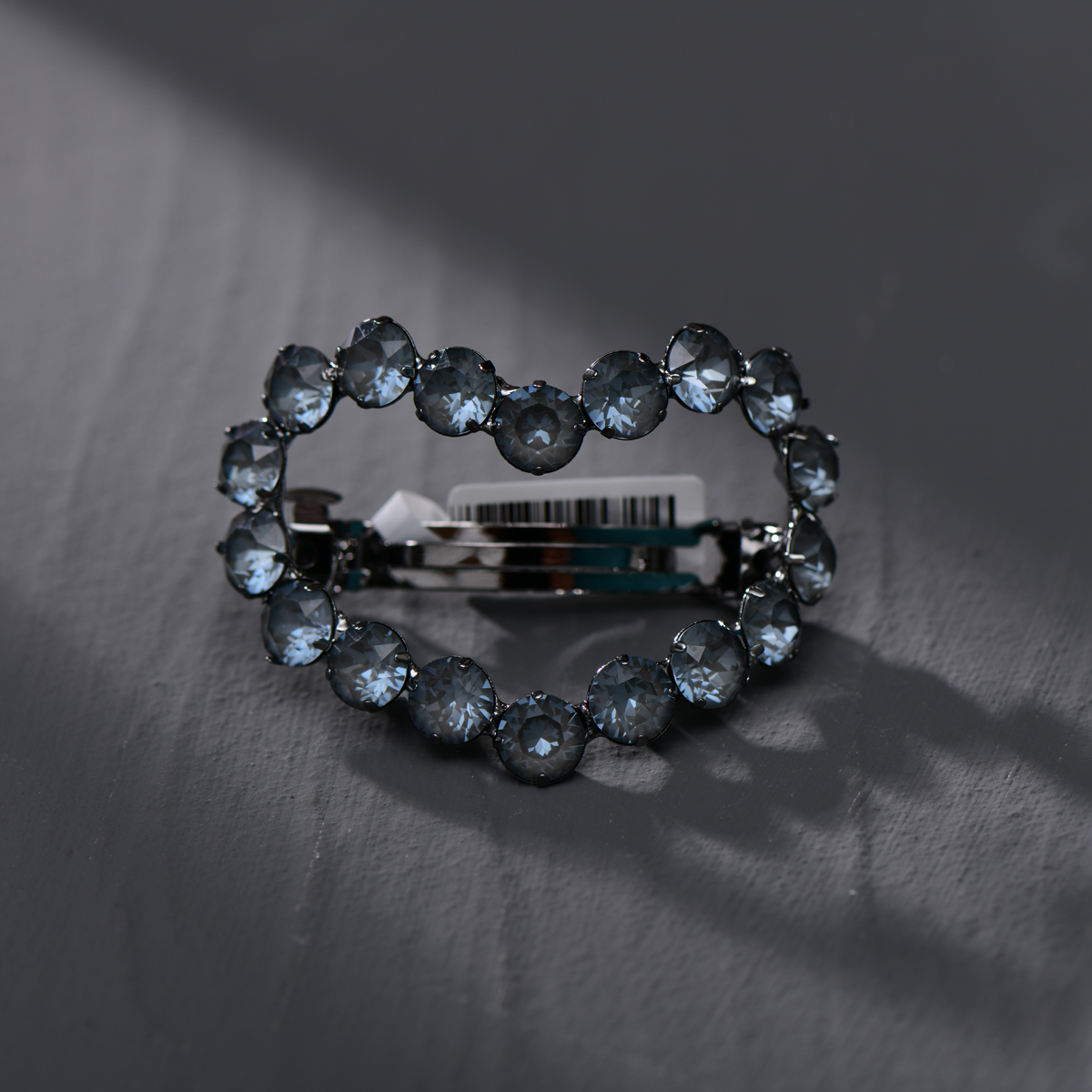 韩国施华施家华子水晶镂空大爱心发夹弹簧夹后脑勺顶夹横夹侧边夹