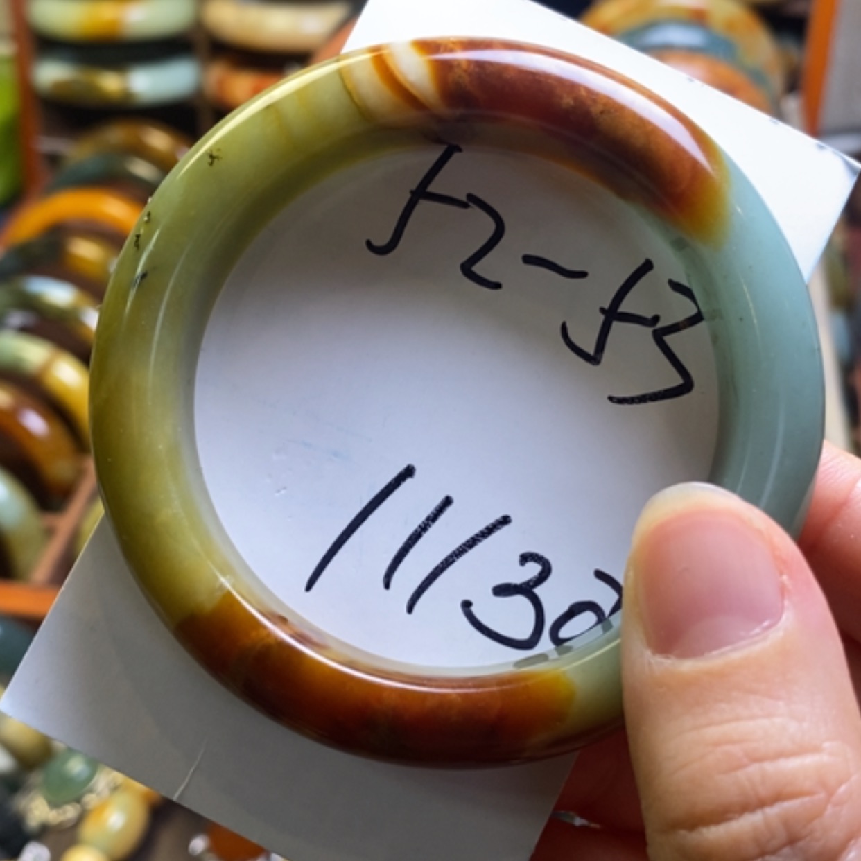 【闪购商品】蛇纹石玉手镯未镶嵌*️