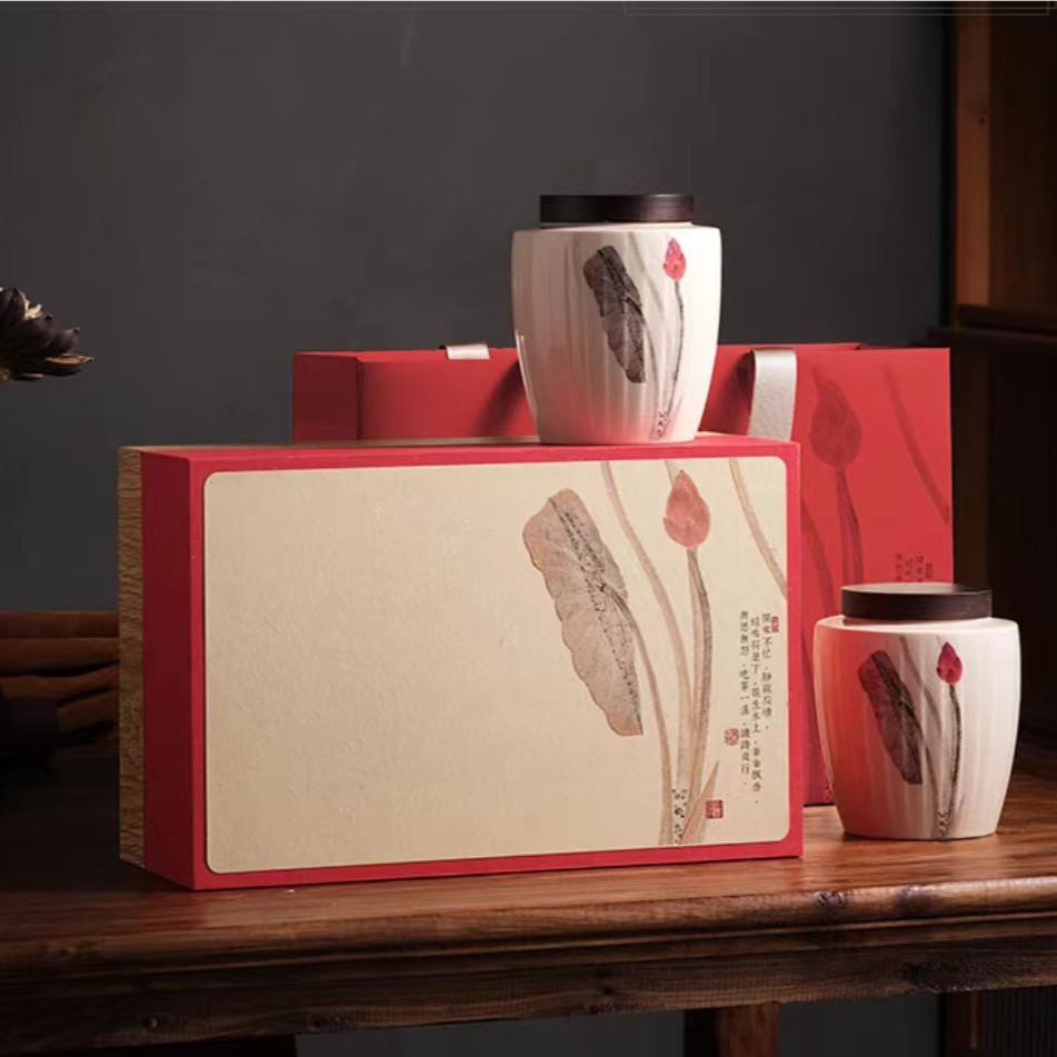 荷韵清风双陶罐高山铁观音兰花香礼盒111