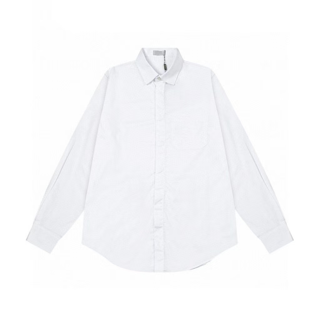 【长袖衬衣】2024春秋新款商务休闲百搭简约长袖衬衣衬衫男女同款