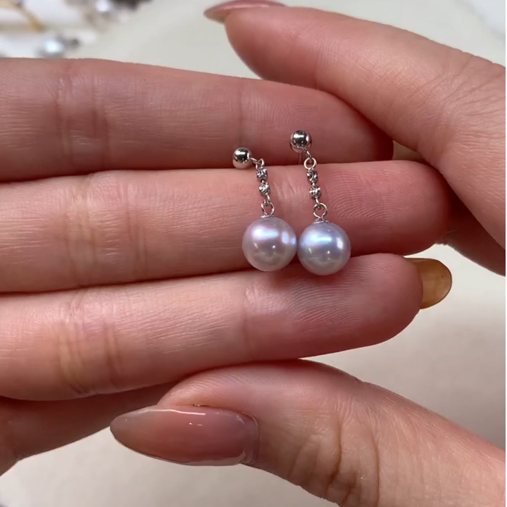 海水珍珠耳饰18K金镶嵌ZZXM20|BZZ4