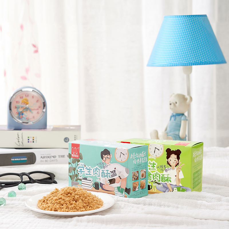 张萌萌唯新84g学生肉酥海苔 独立小包装 儿童营养肉酥 海苔肉松粉