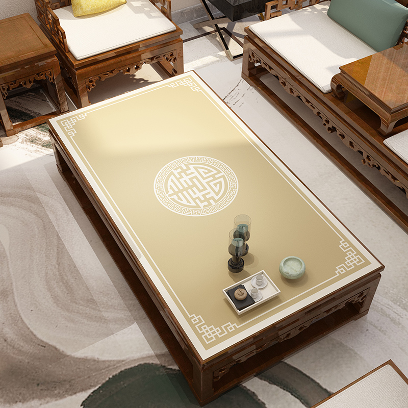 新款中式客厅茶几垫桌布免洗防水防油防烫餐桌面垫台布实木茶桌垫