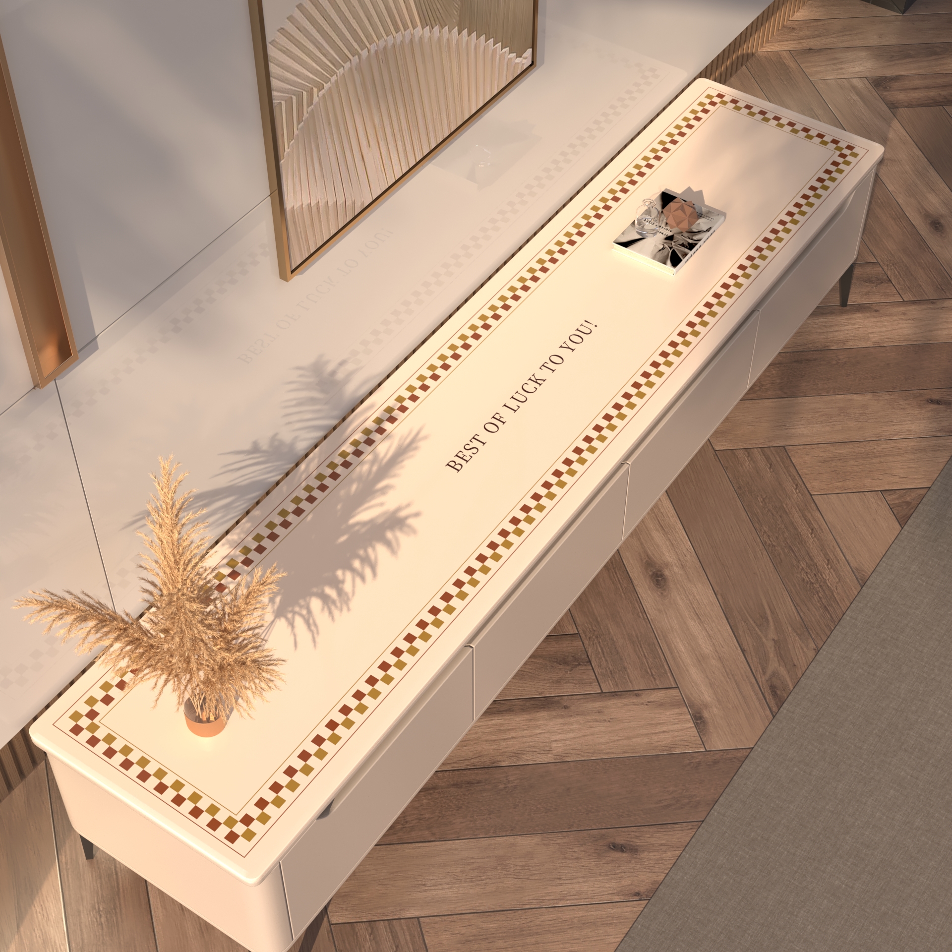 长电视柜台面垫子桌面垫长条垫防水防油餐边柜垫子台面保护垫鞋柜