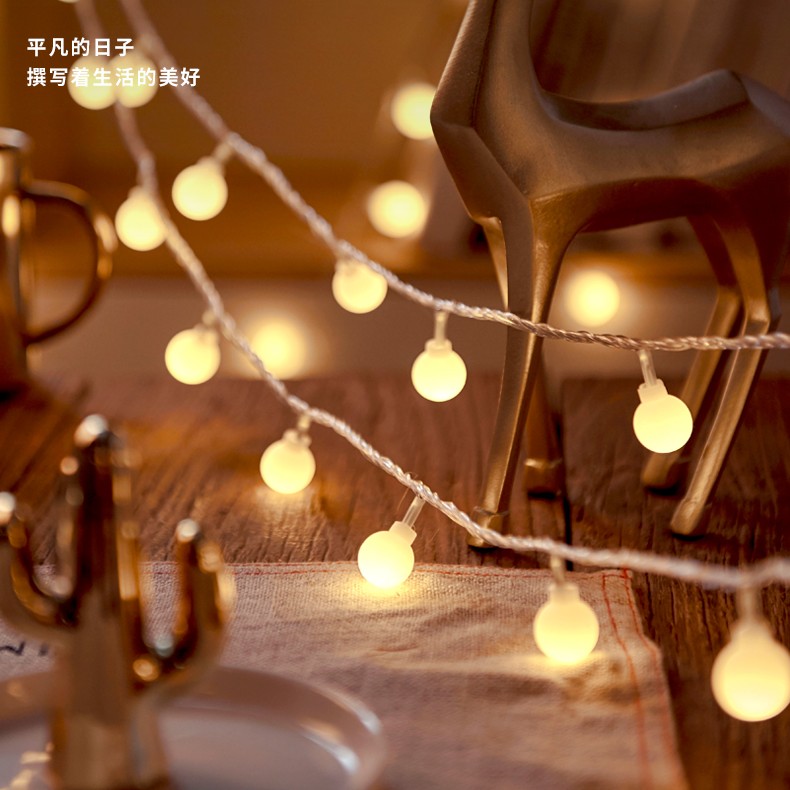 LED星星灯圣诞氛围灯生日布置新年春节装饰小彩灯闪灯串灯满天星