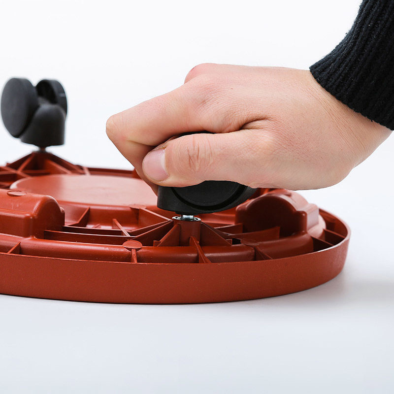 家用带接水盘可移动万向轮花盆托盘塑料接水盘花盆底座带轮子阳台